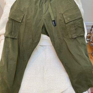 Japanese Streetwear brand - Manastash  - Olive Cargo Pants for Men